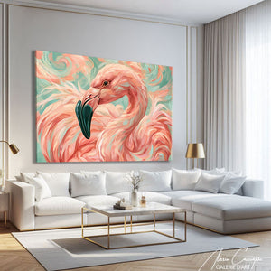 Affiche Flamant Rose Tableau