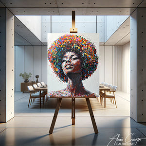 tableau africain pop art