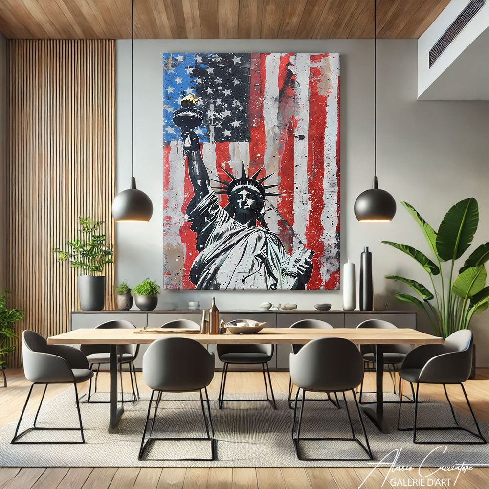 TABLEAU STATUE DE LA LIBERTÉ Alessio Cacciatore