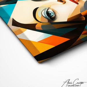 TABLEAU CUBISTE FEMME Alessio Cacciatore