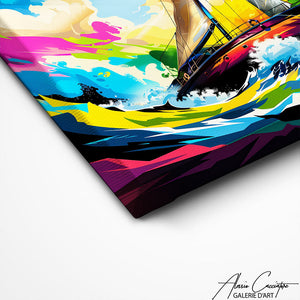 TABLEAU VOILIER CONTEMPORAIN Alessio Cacciatore