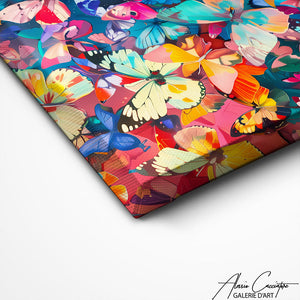 TABLEAU PAPILLONS MULTICOLORE Alessio Cacciatore