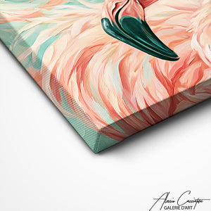 Décoration Murale Flamant Rose Tableau