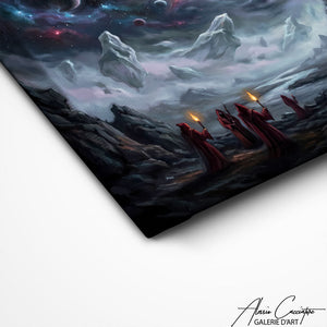 TABLEAU PAYSAGE FANTASTIQUE Alessio Cacciatore