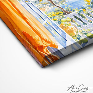 TABLEAU FENÊTRE OUVERTE SUR LA MER Alessio Cacciatore