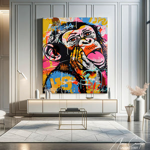 tableau singe street art
