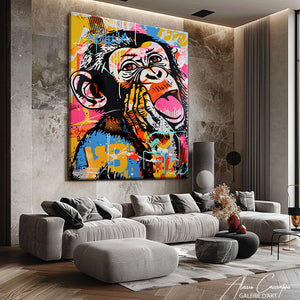 tableau singe pop art