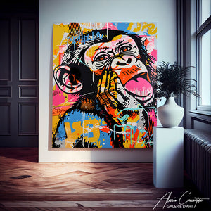 tableau singe pop art