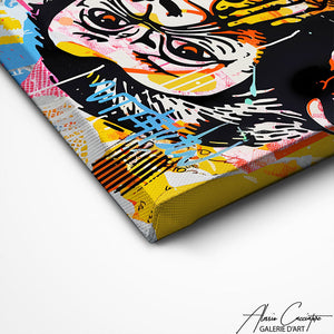 TABLEAU STREET ART SINGE Alessio Cacciatore
