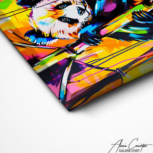 TABLEAU PANDA POP ART Alessio Cacciatore