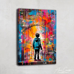 Tableau Multicolore Street Art