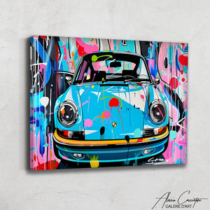 Tableau Peinture Porsche