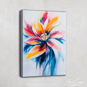 TABLEAU FLEUR ABSTRAIT Alessio Cacciatore