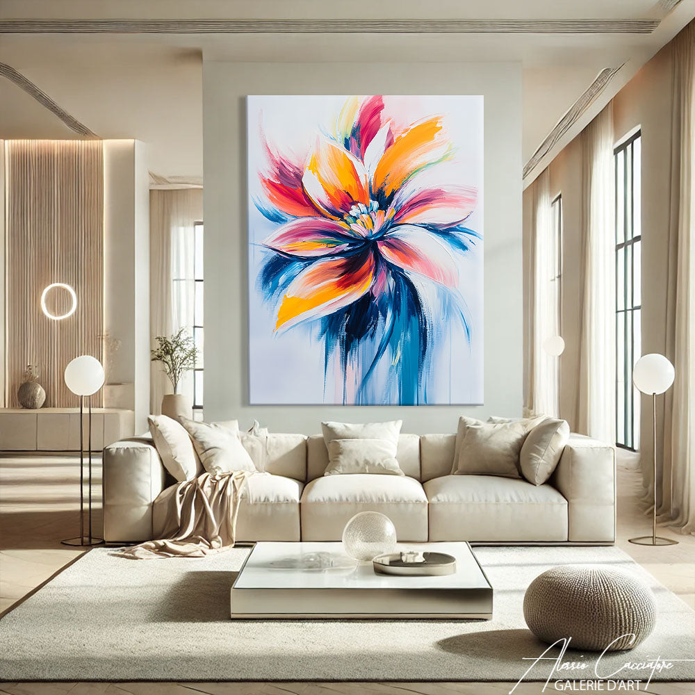 ABSTRACT FLOWER PAINTING