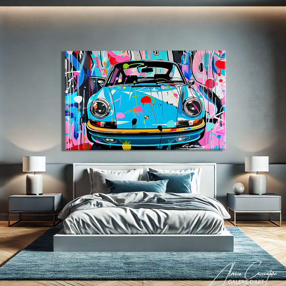Tableau Peinture Porsche
