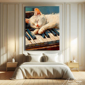 TABLEAU CHAT ABSTRAIT