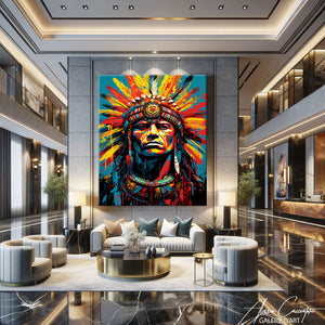 Tableau Motif Amérindien