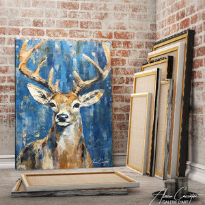 tableau cerf moderne