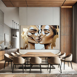 Tableau Amoureux sous la Pluie