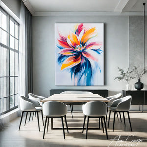 TABLEAU FLEUR ABSTRAIT Alessio Cacciatore