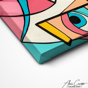 TABLEAU CUBISTE CARTOON Alessio Cacciatore