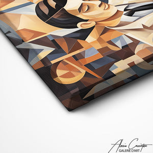 TABLEAU CUBISTE CONTEMPORAIN Alessio Cacciatore