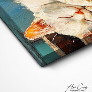 TABLEAU CHAT ABSTRAIT Alessio Cacciatore