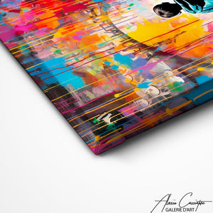 TABLEAU MULTICOLORE STREET ART Alessio Cacciatore