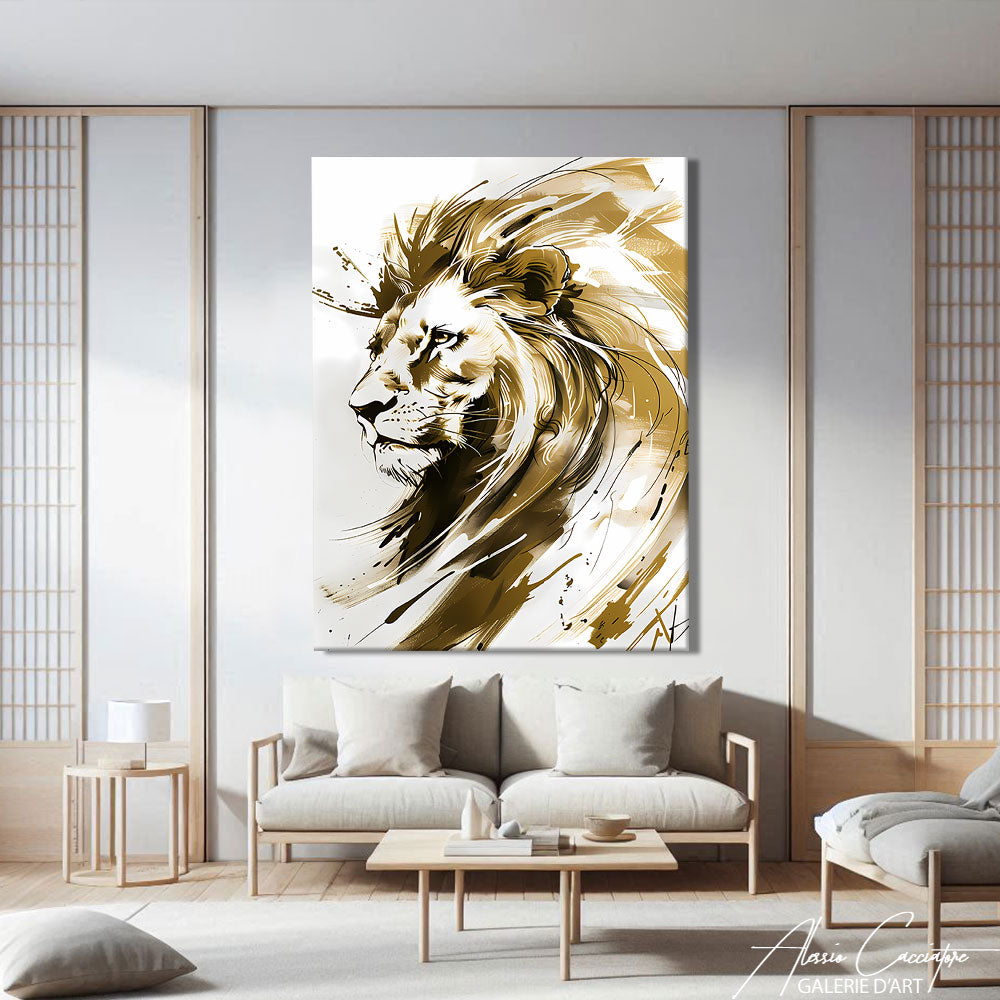 Toile Tete De Lion