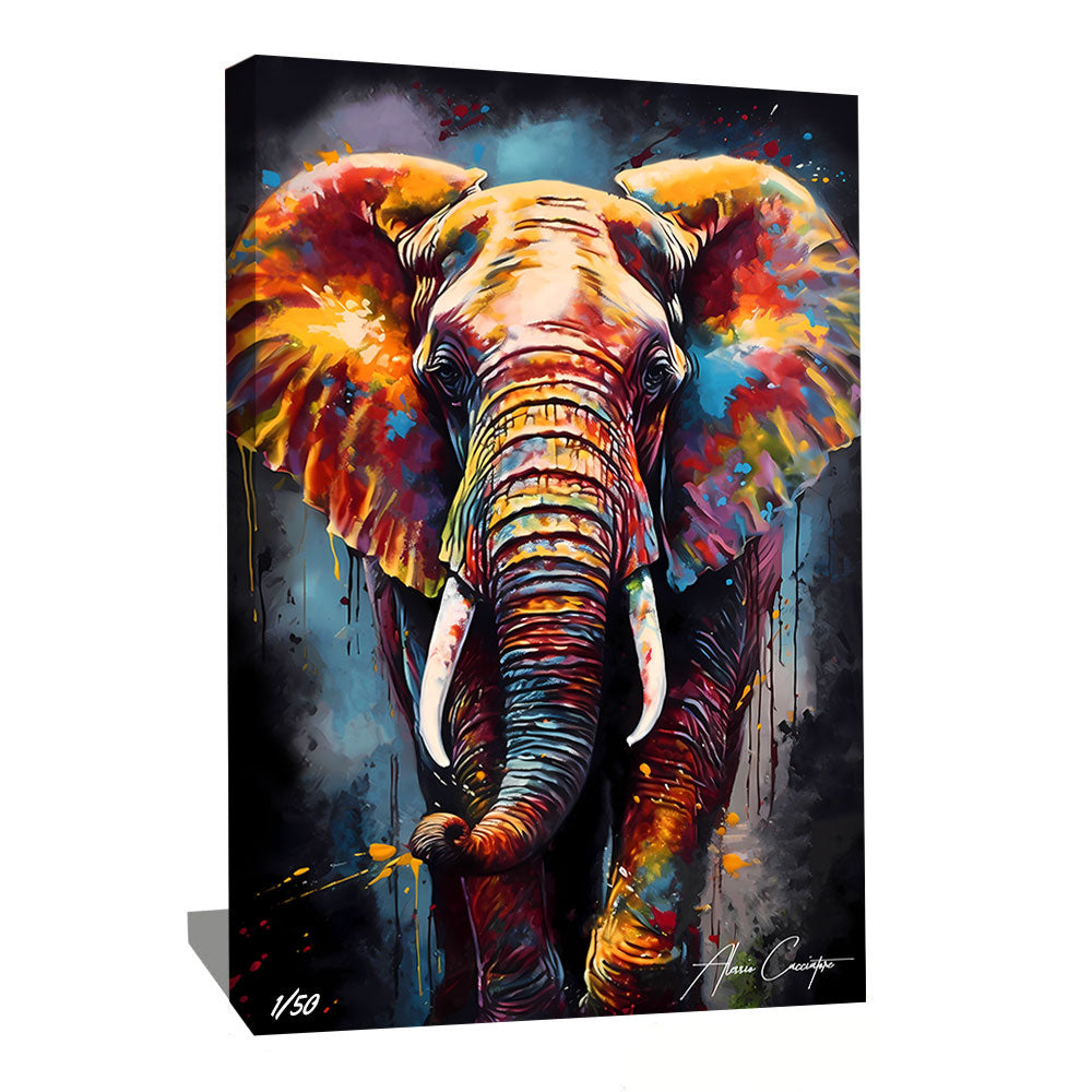 Large Format Elephant Painting | Alessio Cacciatore
