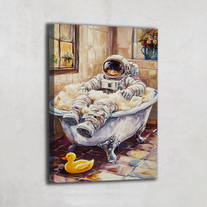 TABLEAU SALLE DE BAIN ASTRONAUTE