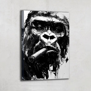 Tableau Cigare Gorille