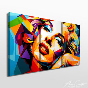 TABLEAU TRIPTYQUE GRAND FORMAT