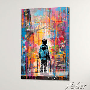 TABLEAU MULTICOLORE STREET ART Alessio Cacciatore