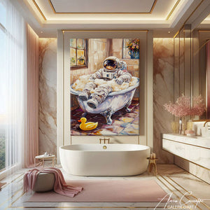 TABLEAU SALLE DE BAIN ASTRONAUTE