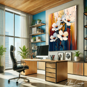 Tableau Fleur Abstrait