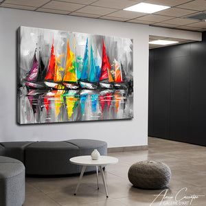 Tableau Voiliers en Mer