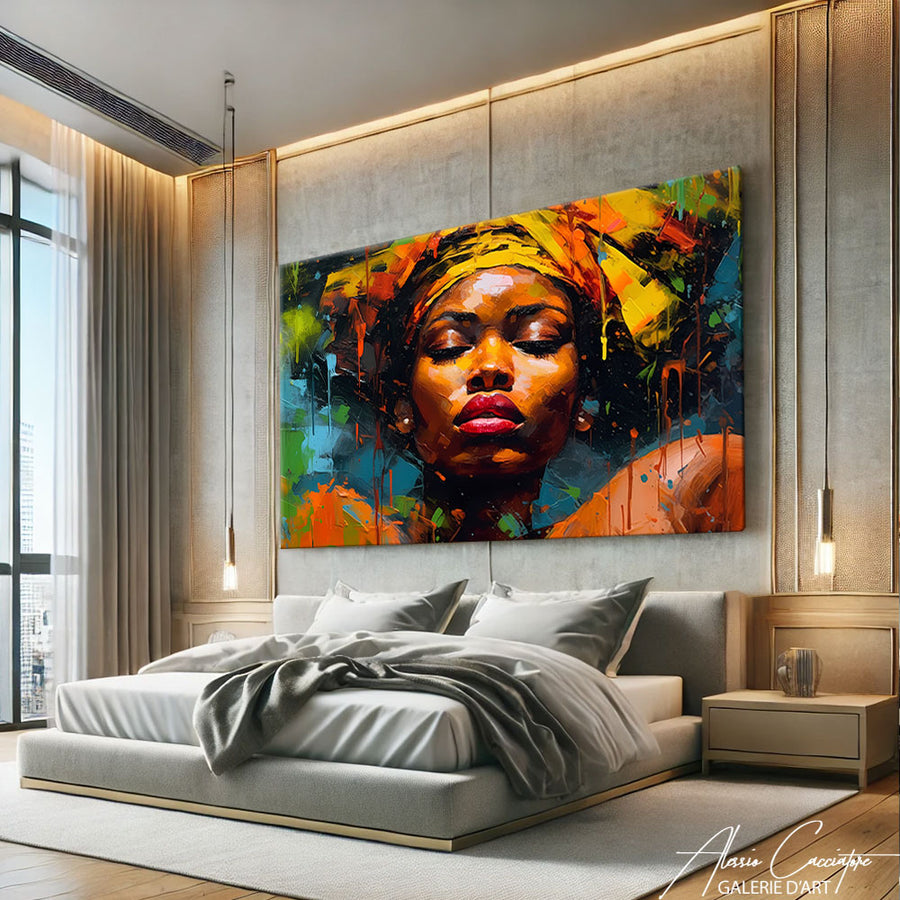 Tableau Maman Africaine – mise en situation