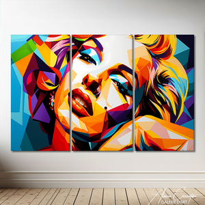 TABLEAU TRIPTYQUE COLORÉ