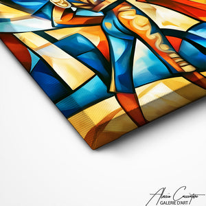 Art Mural Corrida Abstrait