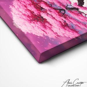 TABLEAU JAPONAIS CERISIER Alessio Cacciatore