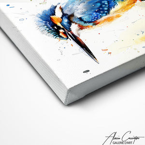 TABLEAU AQUARELLE OISEAU Alessio Cacciatore