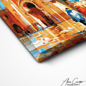 TABLEAU MAROCAIN ABSTRAIT Alessio Cacciatore