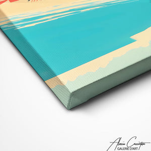 TABLEAU RETRO MER PLAGE Alessio Cacciatore