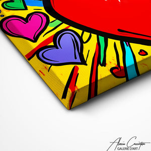 TABLEAU POP ART AMOUR Alessio Cacciatore