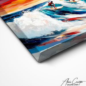 TABLEAU COUCHER DE SOLEIL MER Alessio Cacciatore