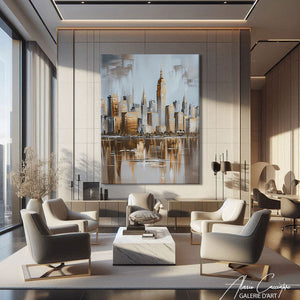 TABLEAU NEW YORK DORÉ Alessio Cacciatore