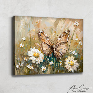 tableau papillon abstrait