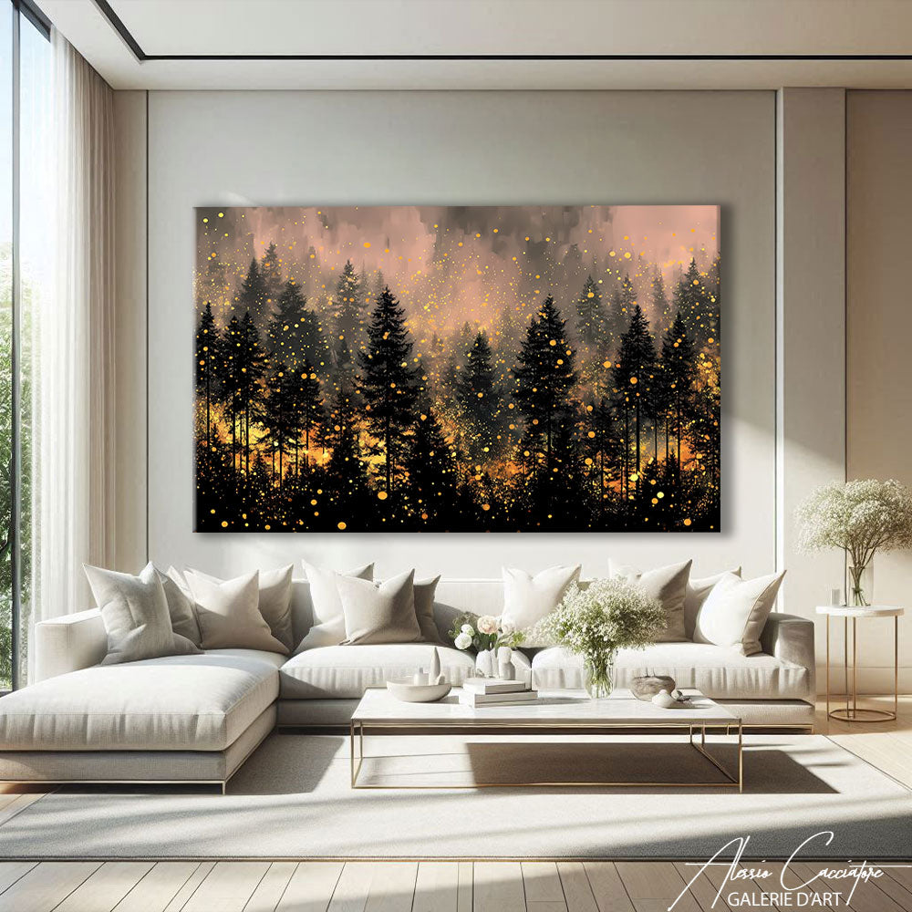 TABLEAU AVEC FORÊT
