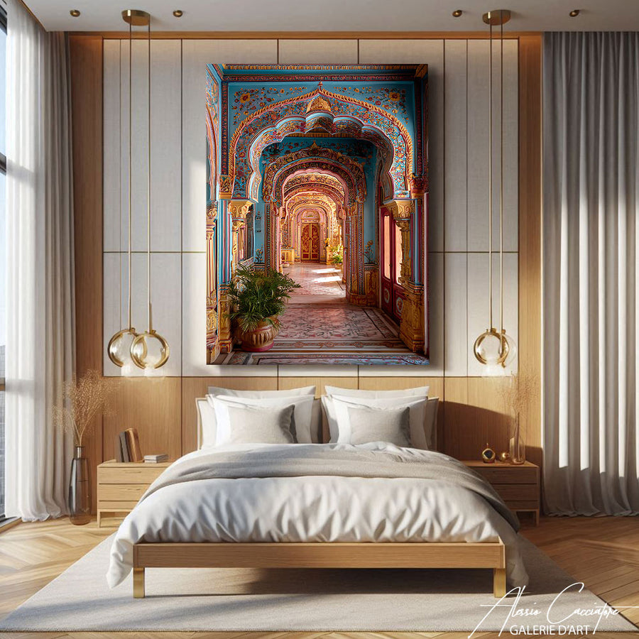 Tableau Chambre Coloré – mise en situation